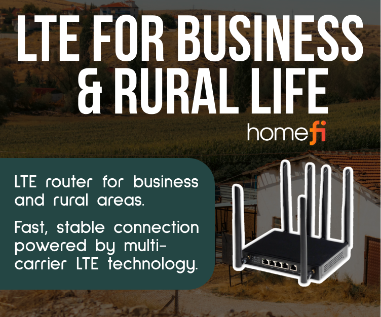 HomeFi LTE router for business and rural life